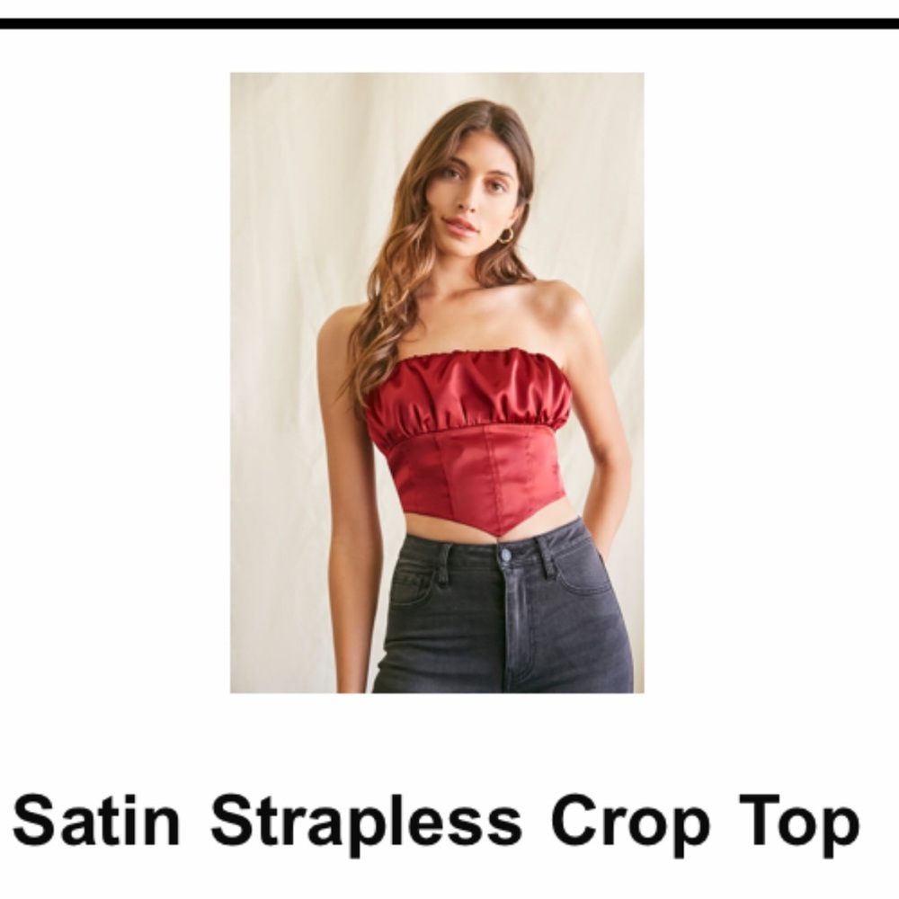 Satin crop top